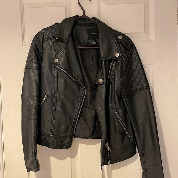 FOREVER 21 - Leather Jacket - Size Small - Picture 1 of 3
